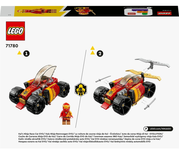 LEGO Ninjago 71780 Samochód wyścigowy ninja Kaia EVO - 1090524 - zdjęcie 3